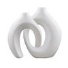 Vase Ornament, Resin Decorative Vase Sculpture, Table Decor for Living Room Bedroom Office Home Balcony Indoor
