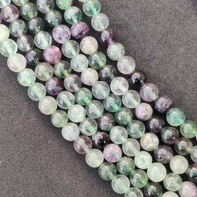 Fluorite Rainbow Beads, Multicolor Fluorite Beads, Natural Gemstone Round Beads, Size 6mm 8mm 10mm, Full Strand 14-15 Inch.