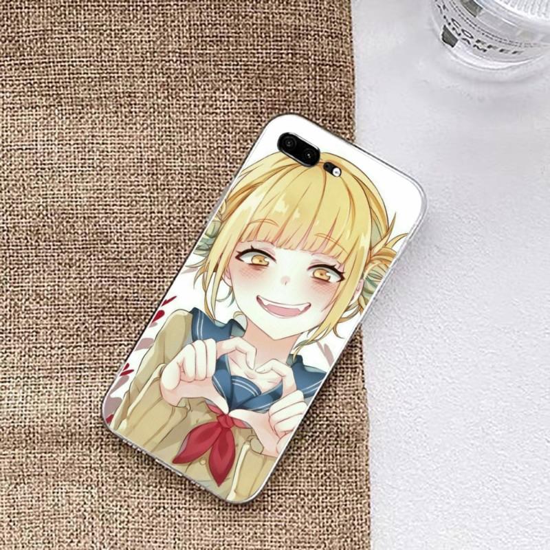 Himiko Toga Boku Phone Case For Huawei P50 P40 P30 Pro Mate 40 30 Pro Nova 8 8i Y7P Honor Transparent Phone Cover