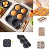 Non-Stick Silicone Hamburger Bun Pan and Muffin Tray Baking Mold for Bread Cupcakes Cakes and Pastries Kitchen Bakeware Tools
