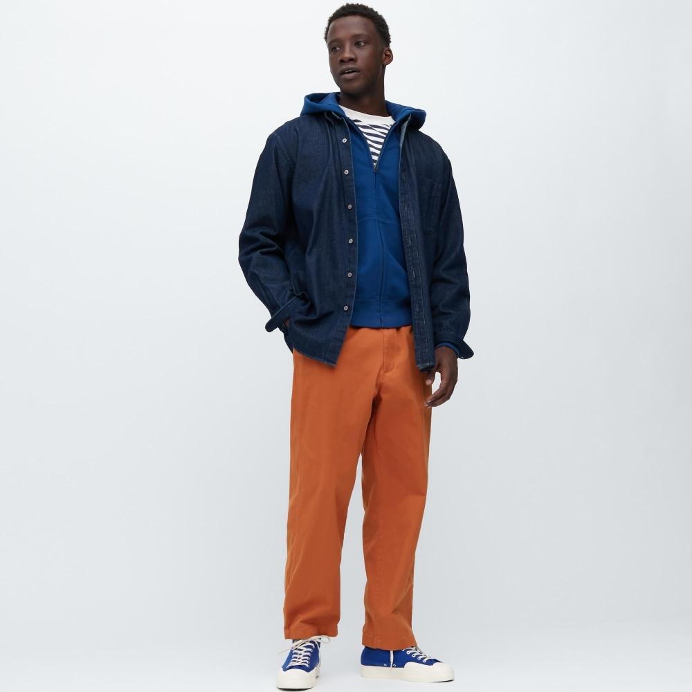 

UNIQLO JAPAN Хлопковые свободные брюки до щиколотки