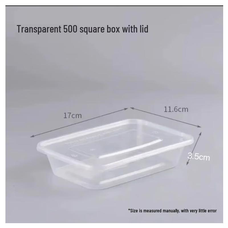 ZB Disposable PP Plastic Takeaway Meal Boxes