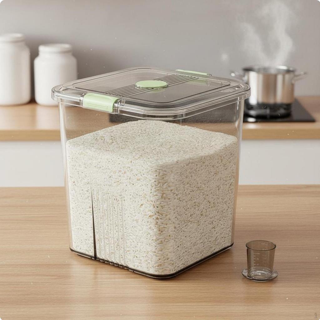 Rice Storage Container Versatile Airtight HumidityResistant Sealed Grain Bin for