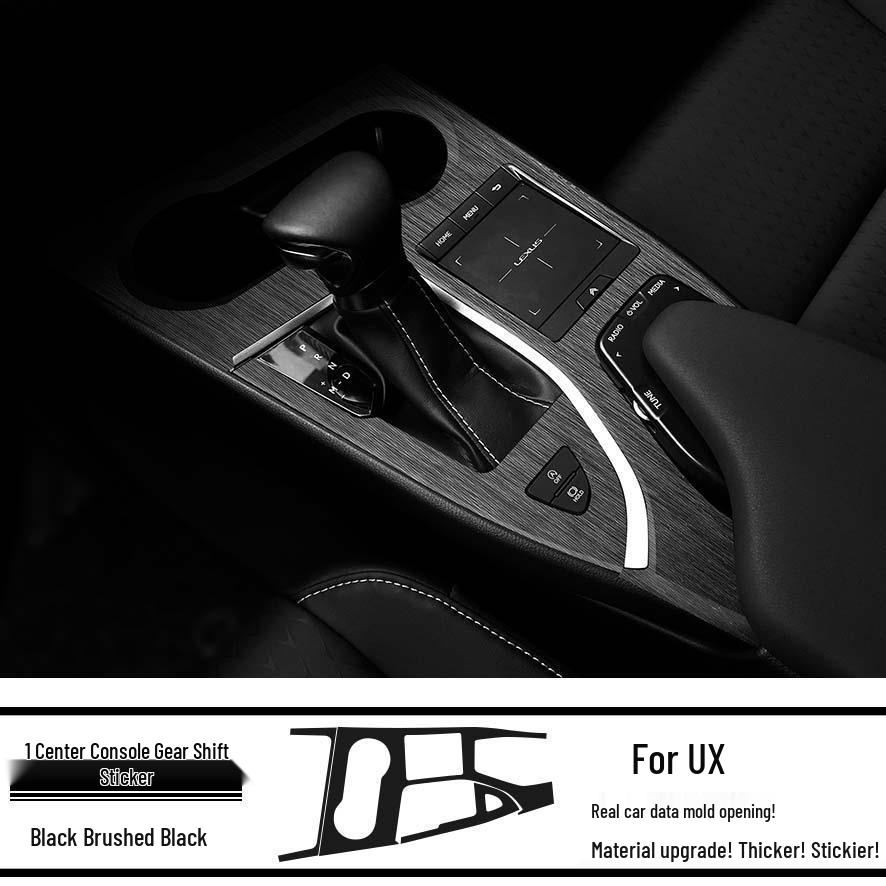 Starry Sky Carbon Fiber Console Sticker for 19-20 Lexus UX Interior Gear Shift Modification