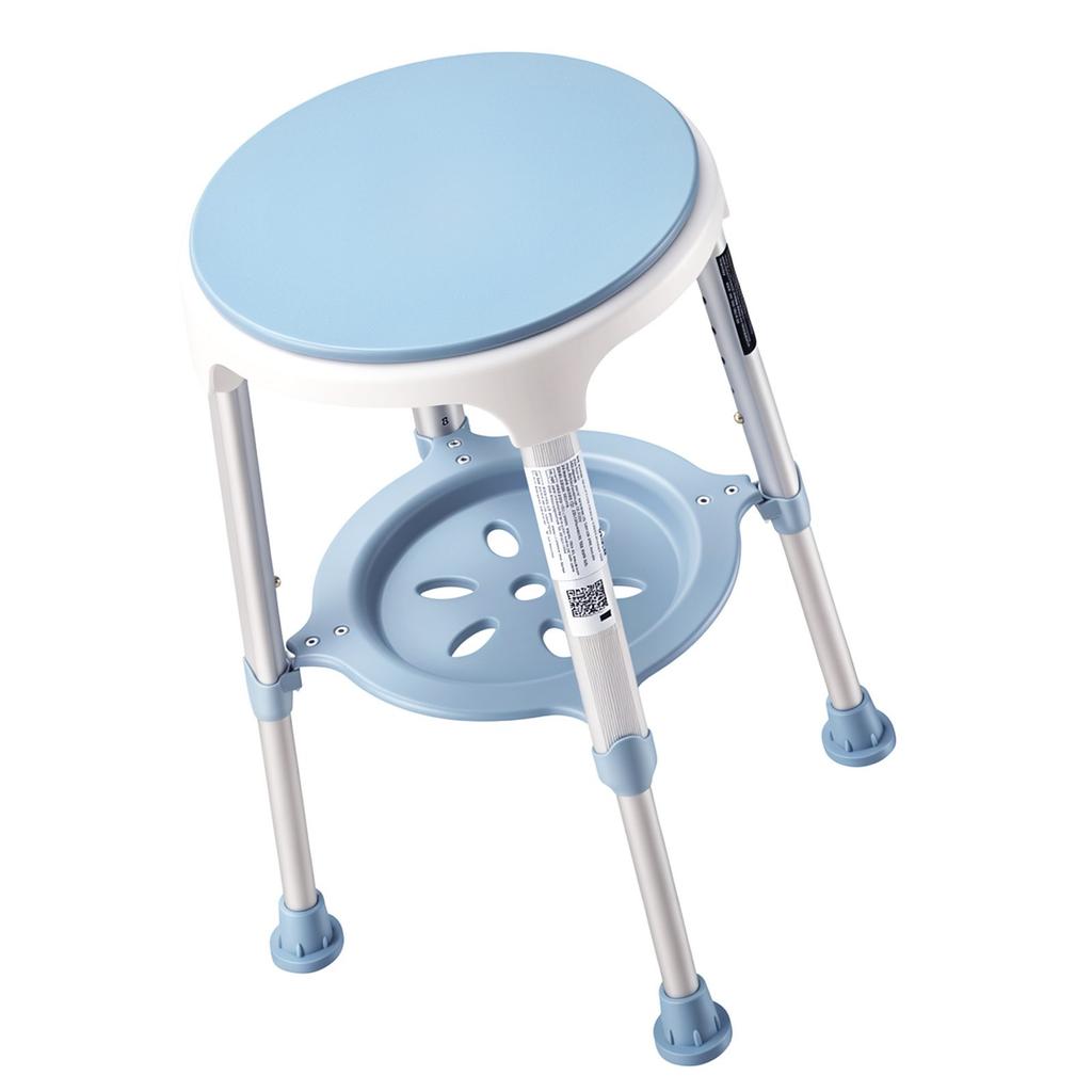VEVOR Swivel Shower Chair 360 Degree, Height Adjustable Bath Seat for Inside Showers or Tubs