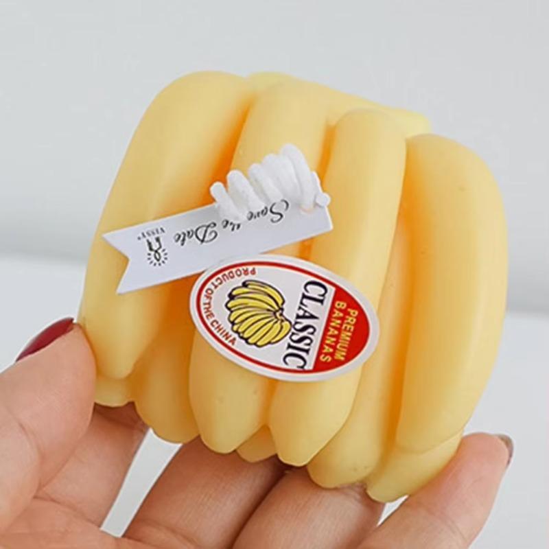 Decorative Spice Candles Charming and Innovative Banana Peach Peach Fruit Candles Home Decoration Household Products