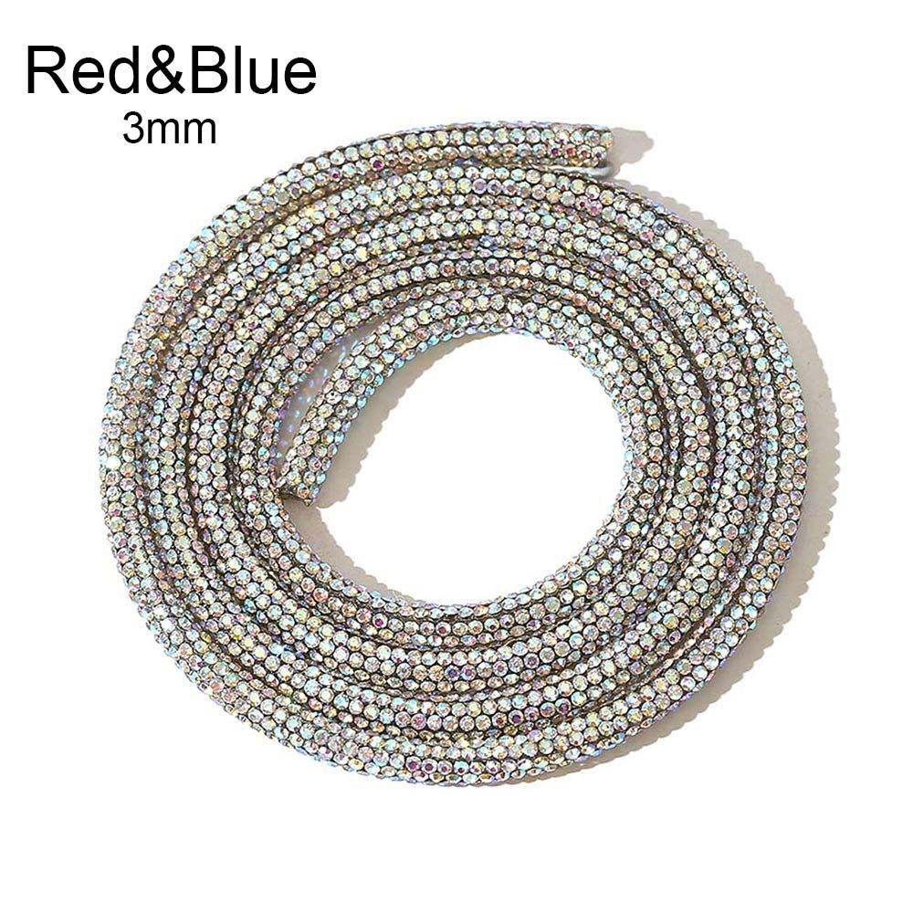 Bracelet Bridal Dress Shoelace Full Rhinestone Pipe Glass Crystal Cord Rhinestone Rope Rhinestone