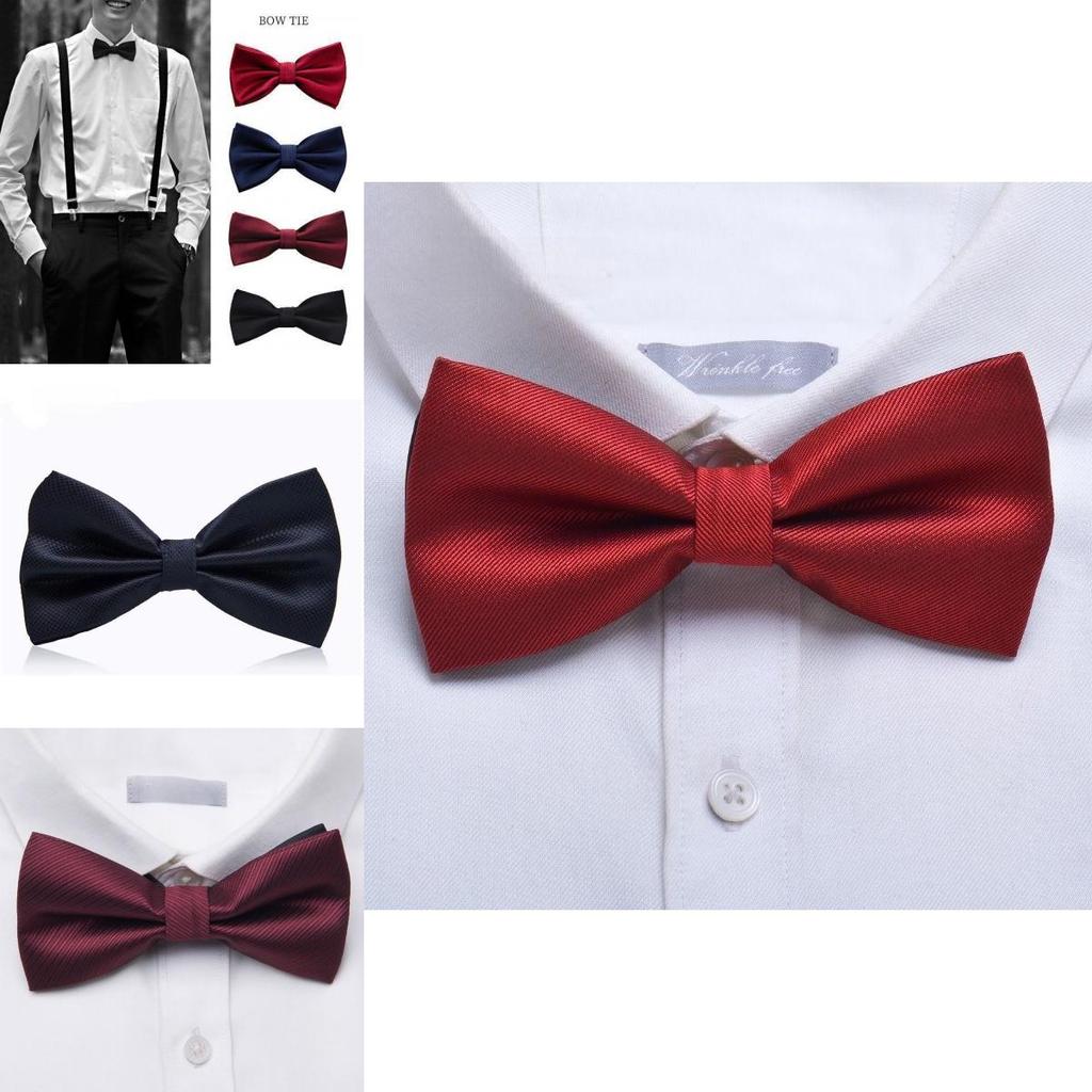 Mens Classic Bow Tie For Wedding Attire With Formal Shirt Accessory For Grooms And Groomsmen