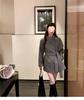 French Elegant Trench Coat: Cinched Waist Wool Overcoat for Petite Women - Unique Autumn/Winter Design.