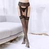 Plus-size lace-trimmed garter stockings, one-piece stockings, black silk, white long garter stockings, Yiwu