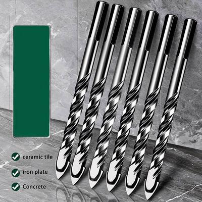 3Mm~12Mm Concrete Drill Bit Kit Suitable For Glass Plastic Wood Brick Tungsten Carbide Drill Hard Alloy Cross Drill Bits