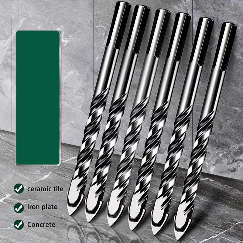 Kit di Punte da Trapano per Cemento da 3 mm a 12 mm Adatto per Vetro Plastica Legno Mattone Carburo di Tungsteno Trapano Lega Dura Punte da Trapano a Croce