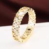 TK Heart Full Zircon Women's Ring: Summer Style, Daily Exquisite Pure Copper Jewelry