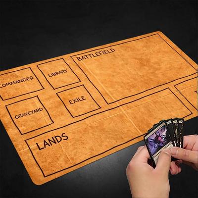 Card Games: Cardboard Theme Mouse Pad Playmat 24"X14" MTG TCG Office Desk Mat for Work Game PC Laptop Rug Carpet MousePad