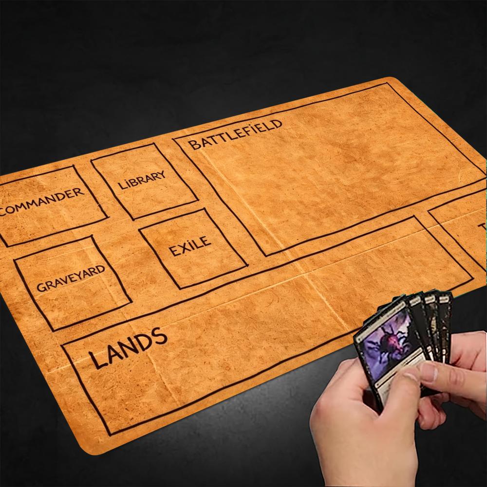 Card Games: Cardboard Theme Mouse Pad Playmat 24"X14" MTG TCG Office Desk Mat for Work Game PC Laptop Rug Carpet MousePad