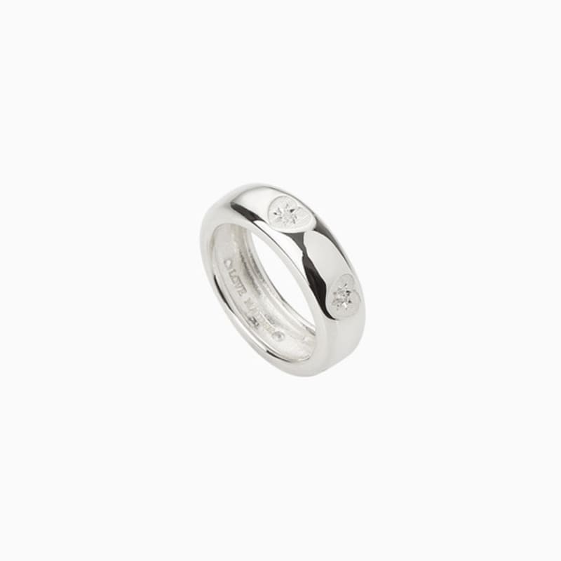 LOVEMADDER Heart of Hearts Ring - Heart Symbol Silver Ring