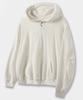 Waffle Henley Neck Hoodie_Natural