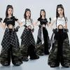 Koreanischer Stil Mädchen Jazz Dance Kostüm für den 1. Juni - Cropped Slim Fit für Auftritte und tägliches Training