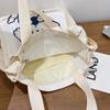 Small fresh canvas bag female, new trendy autumn and winter students class messenger bag handbag shoulder bag