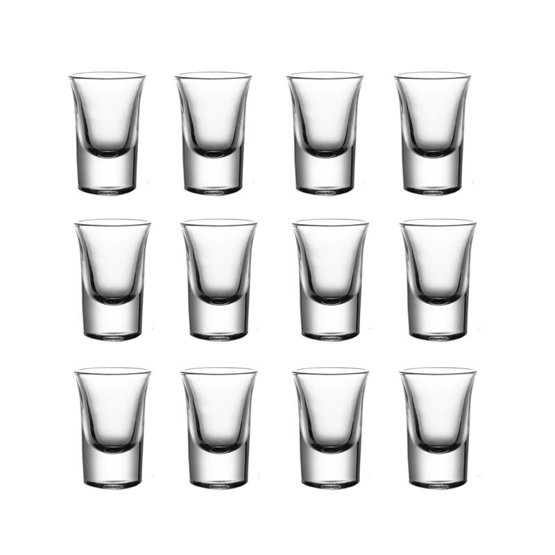12er Sets 15ml Schnapsglas Klassisches Kleines Baijiu-Glas Bar High End Transparentes Trinkgeschirr Bullet Cup 100ml Dekanter Weindispenser