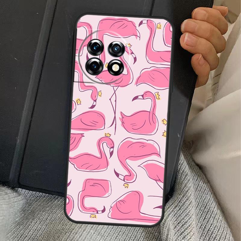 Pink Red Flamingo Case For OnePlus Nord 5 CE 2 3 4 Lite N20 N30 OnePlus 15 13 12 11 10T 10R 12R 13R 13T Cover