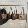 Fashion Versatile Retro Commuter Shoulder Bag Simple Tote Bag College Student Class Bag Women's Bag