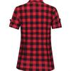 2026 Spring/Summer Women's Black and White Plaid Short Sleeve Loose Slimming Retro Top