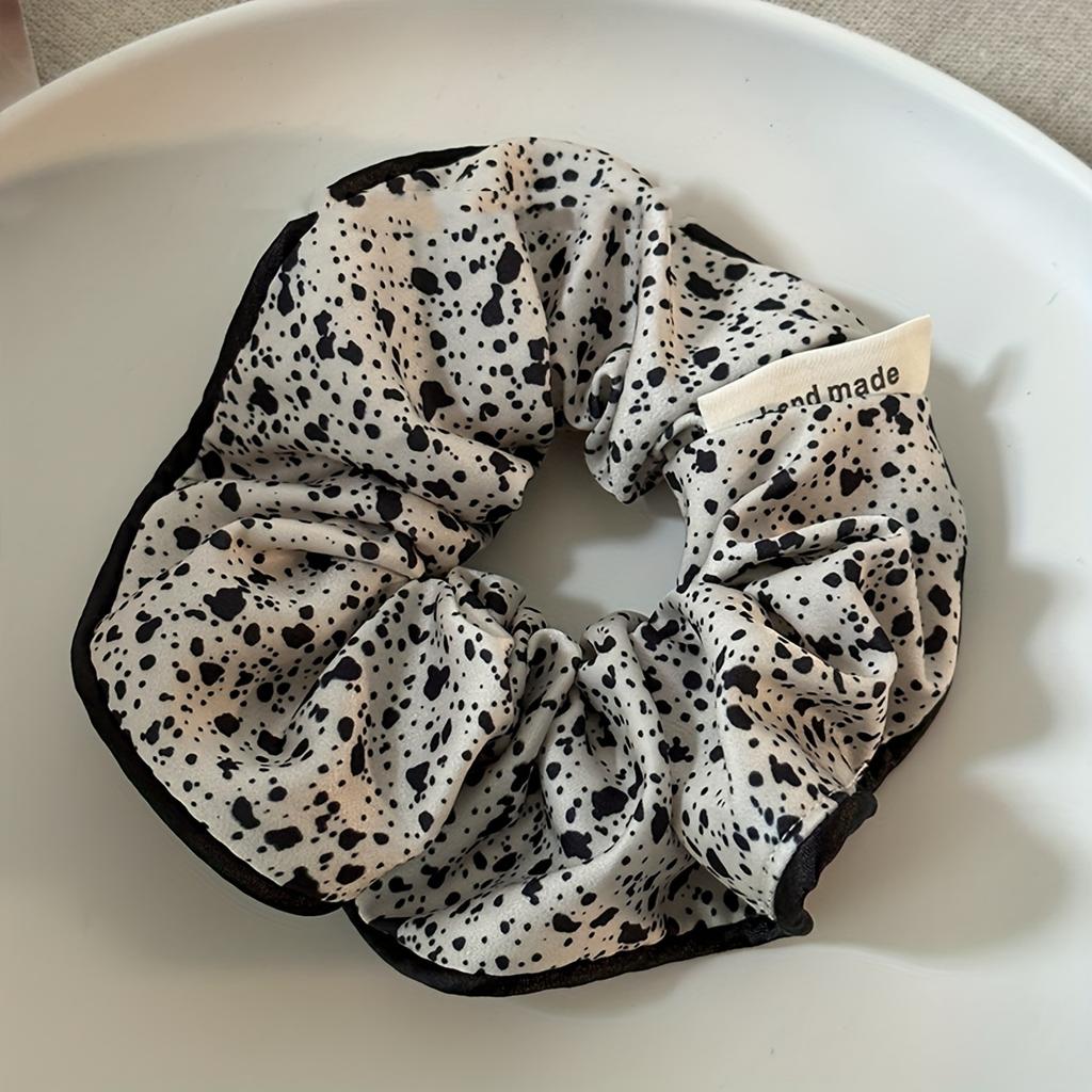 1pc Elegant Floral Cloud Print Fabric Hair Scrunchie for Women, Single Piece, Scrunchies for Hair