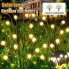 6/8/10LED Solar Garden Light Swing Solar Waterproof Firefly Light Outdoor Yard Patio Christmas Garden Decoration Warm & Multicolour