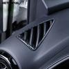 For Mazda CX-3 CX3 2014-   2024 Carbon Fiber Front Upper Air Condition AC Vent Outlet Cover Trim Sticker Car Styling