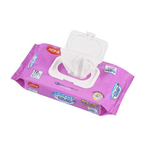 Great Value Bulk Purchase: 3-Pack Habinurse Flushable Baby Wipes, 72 Wipes Per Pack, for Caregivers, Adults, and Seniors