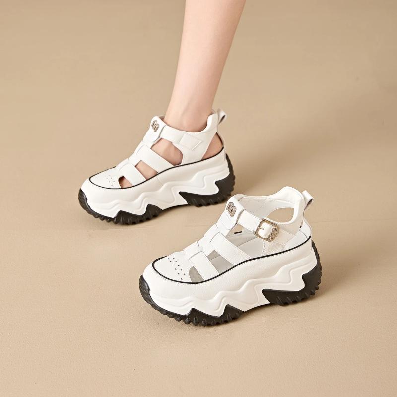 Inner Height Increase Small Breathable Dad Shoes Women's 2025 Summer New Thick-soled Versatile Casual Mesh Sports Women's Shoes