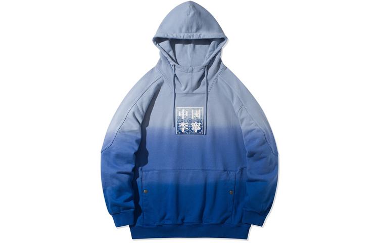 Li Ning Sweatshirts Men s Blue Hooded Moderate Regular AWDR211-1 XL