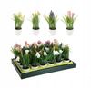 Artificial Decorative Flowers In a White Pot 23 Cm