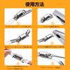 SODOI Motorcycle Parts, Muffler Band, Hose Band, 304 Stainless Steel, Free Cut, Clamp Band,