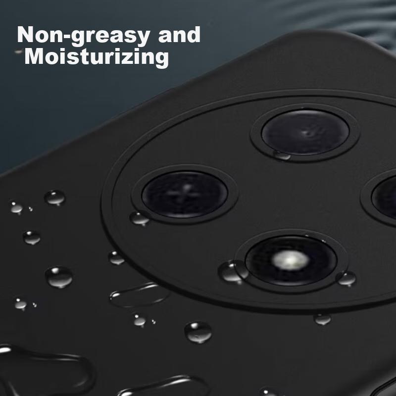 MAIKUQI Phone Case for Honor X60 Pro, Full Coverage Frosted Soft Shell Anti-Drop Protective Cover - Matte Black