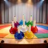 Hand Bell Color-Coded Musical Handbell Metal for Classroom, Children, Beginners