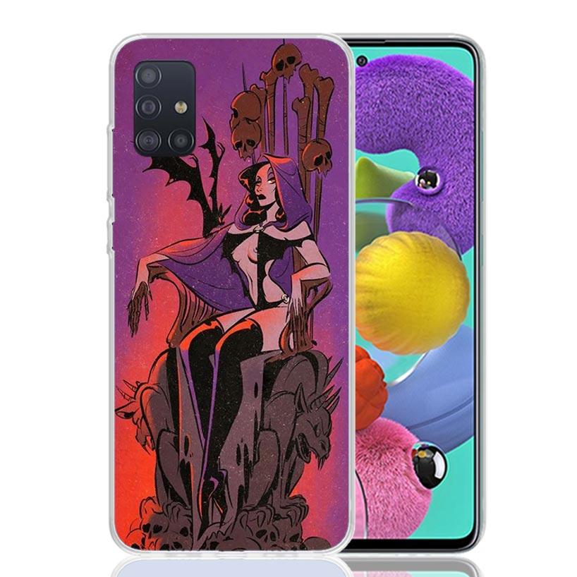 

Sexy Halloween Beauty Girls Phone Case for Samsung Galaxy A52 A51 A50S A12 A22 A32 A72 A10S A30S A31 A71 Note 20 Ultra 10 Plus S Samsung A50S