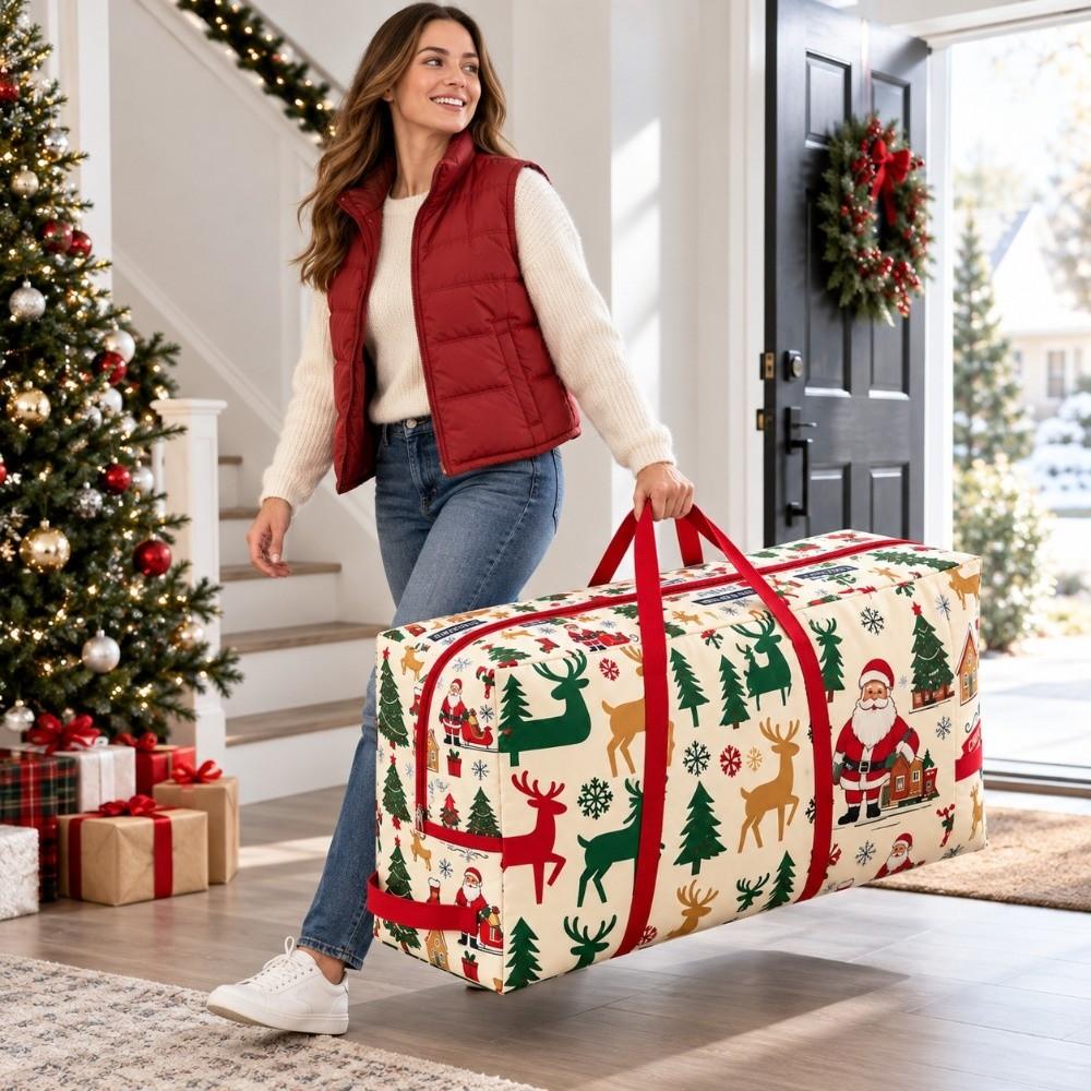 Large Capacity Christmas Tree Storage Bag Oxford Cloth Christmas Ornament Storage Bag Ornaments