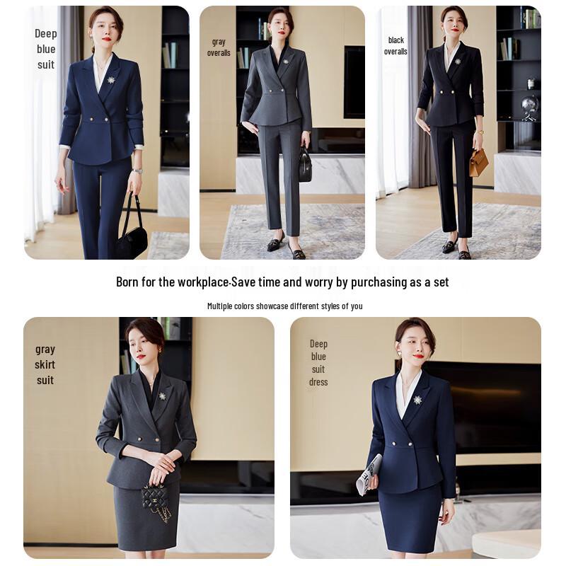 Women's Professional Blazer Suit Set