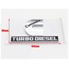 1 pezzo ABS Cummins Turbo Diesel Badge Adesivo Auto Logo Posteriore Adesivo Paraurti Posteriore Portellone Bagagliaio Adesivo Parafango Laterale Emblema Styling Accessori