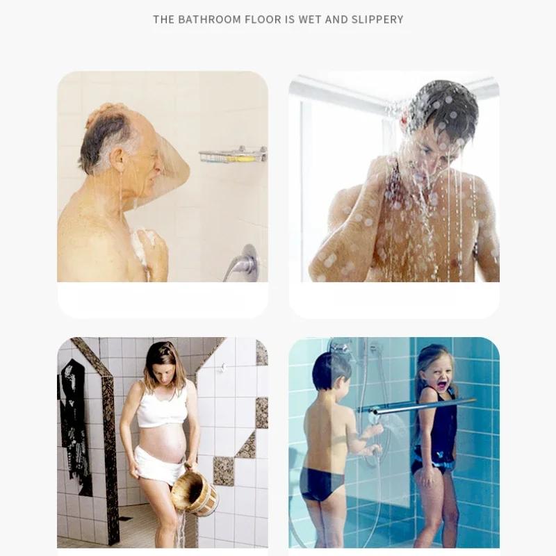 Bathroom PTE anti slip shower mat massage mat with suction cup quick drain bath mat floor cushion with drain hole bath carpet