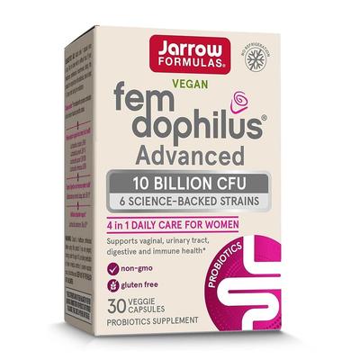 Vegan Fem Dophilus Advanced Probiotics 10 Billion CFU No Refrigeration, 30 Veggie Capsules