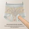 Plus Size Women's Summer Thin Print Non Mark High Waist Flat Angle Briefs