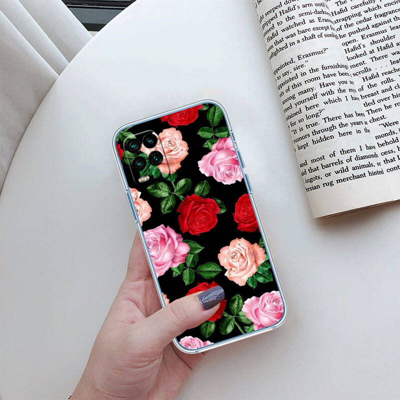 MH131 Roses Flower Case for Motorola E7 G6 G7 G8 G9 Plus Power Play G10 G20 G04 E30 E40 E22 E20 E13 E15 G22 G23 G05 G75 G35 G55