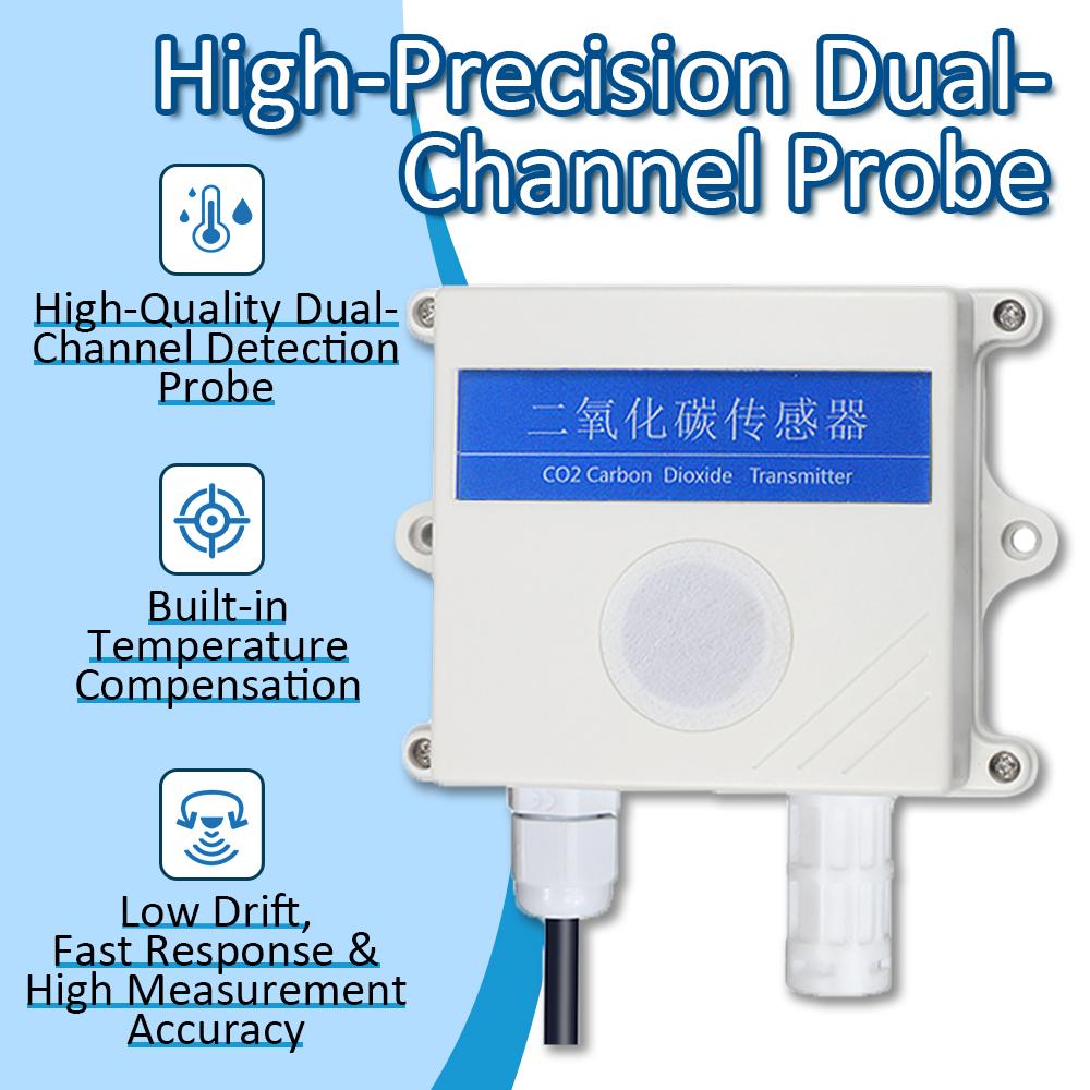 CO1 Sensor RS181 1-11mA 1-1V 1-11V Output High Precision Gas Concentration Detector CO1 Transmitters Sensors Gas Detection
