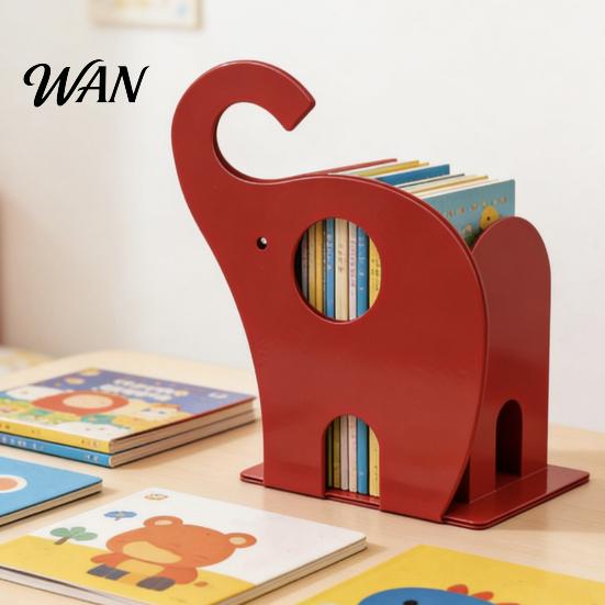 Studenten Boek Organizer Creatieve Olifant Boekensteunen, Metalen Houder voor Kinderen Studenten, Zware Boekensteun Non-Slip Bureau Bestand Home Kantoor Decor Studie