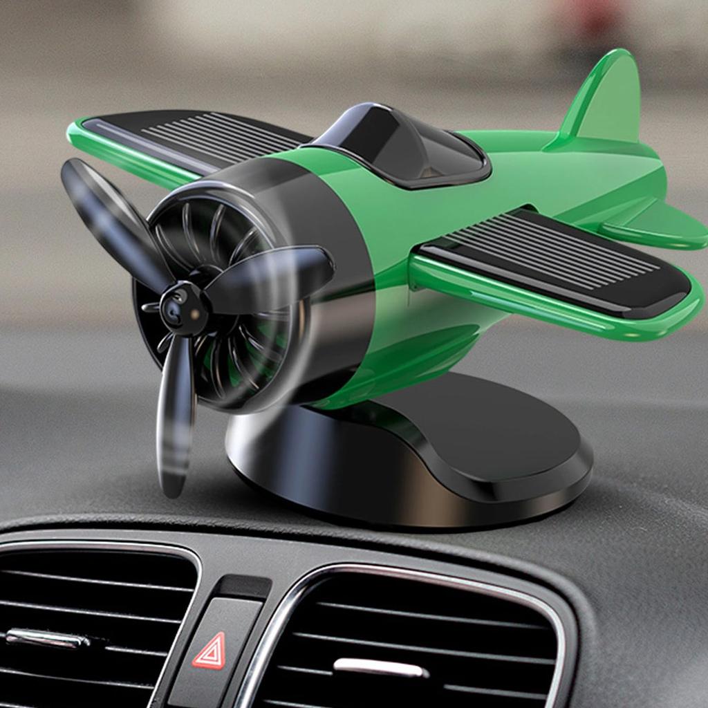 Solar Powered Car Decoration, Dashboard Decoration, Rotating Drifting Fan Collectible for Men and Women