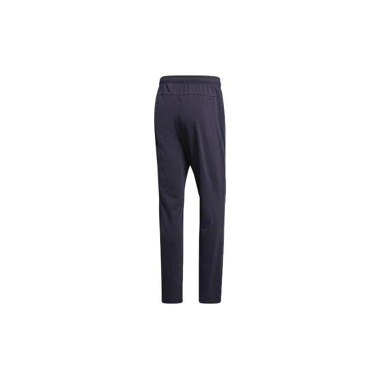 Adidas Knitted Sweatpants Men's Blue Moderate Slim Fit Pants DU0377