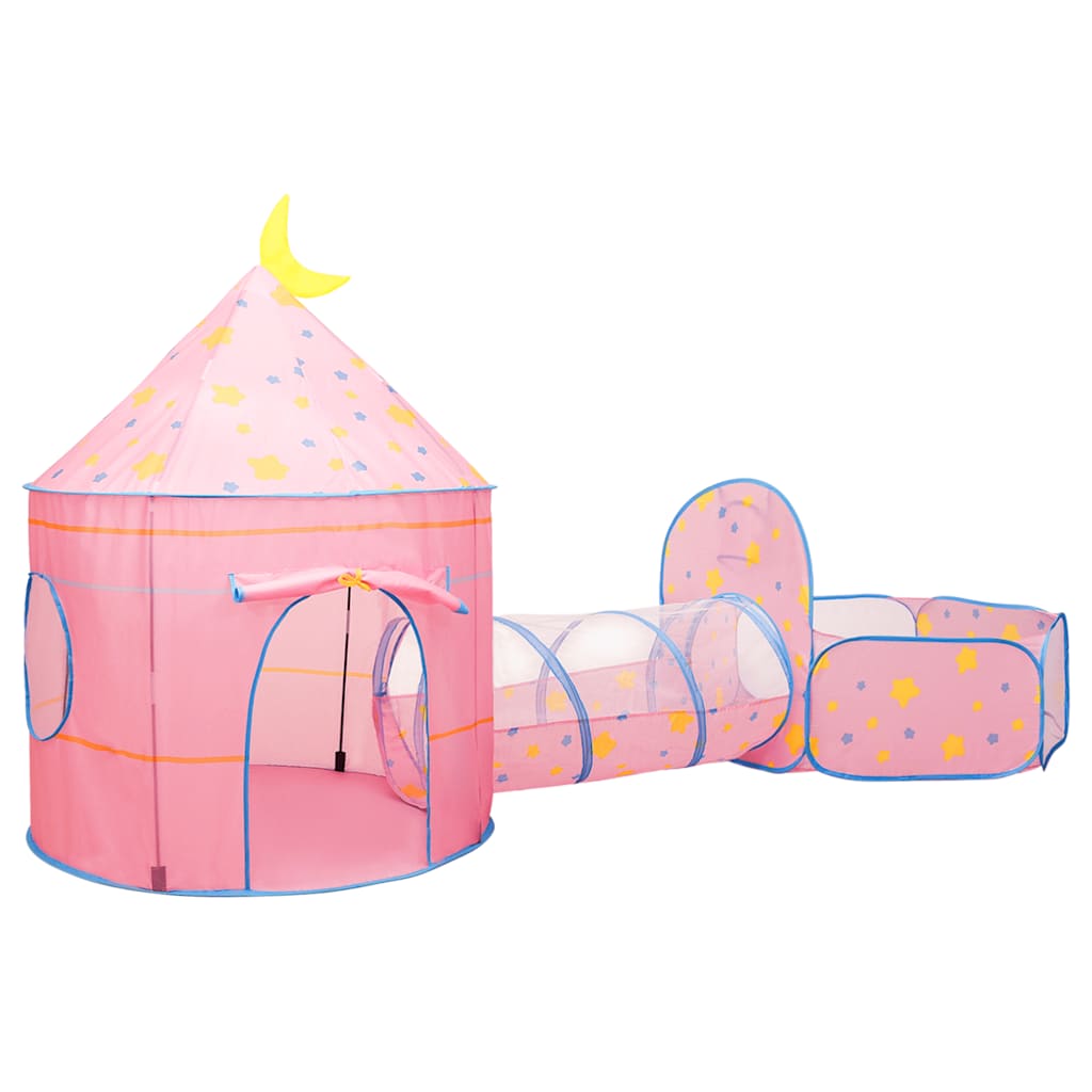 Play Tent with 250 Balls Pink 301 x 120 x 128 cm
